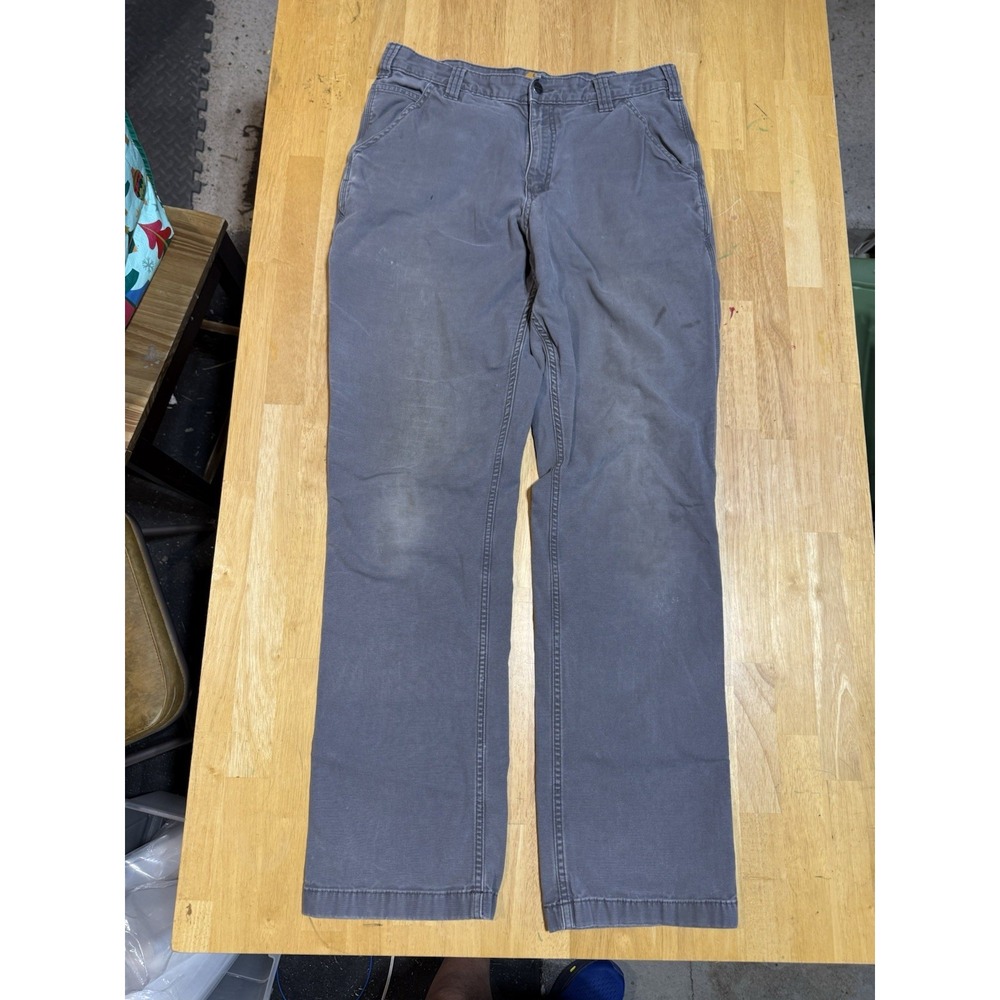 Carhartt Pants Mens 34x36 Flex Relaxed Fit Canvas Work Pants 102291-039